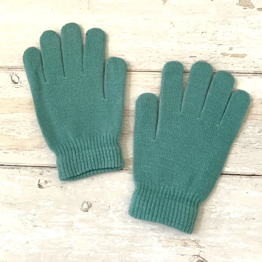 GapKids Teal Mittens Kids Gloves Unisex Boys Girls Fits 8-12yrs Gap Brand